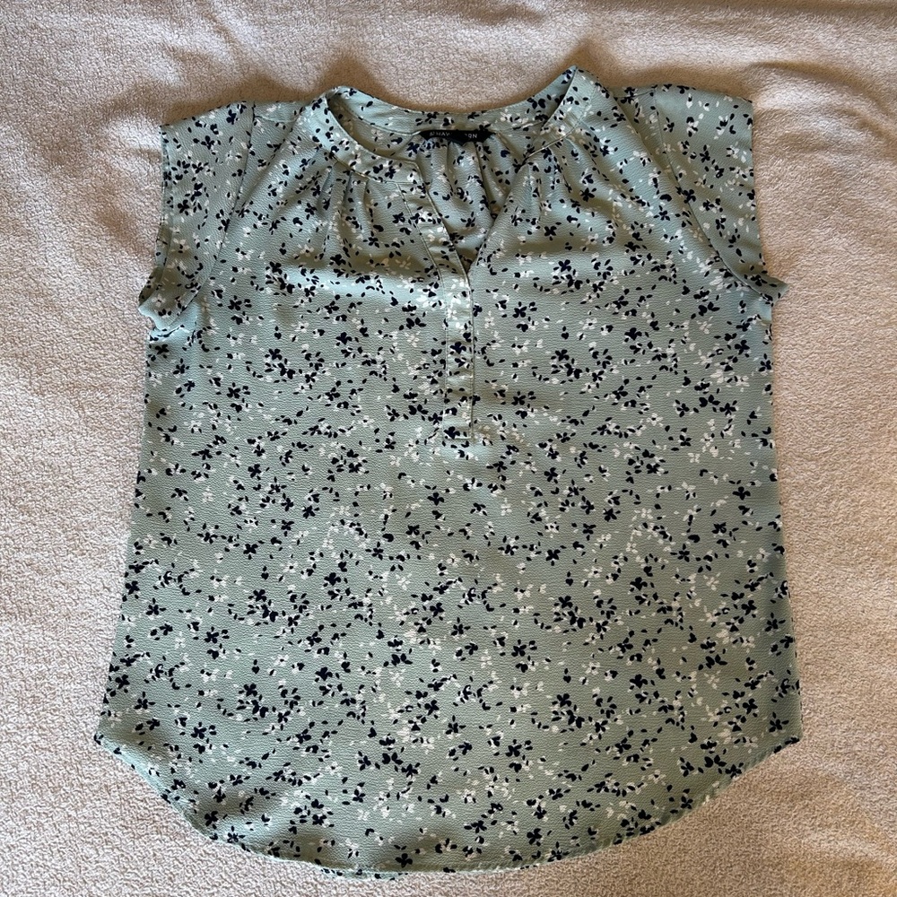 Floral Green Women's Top